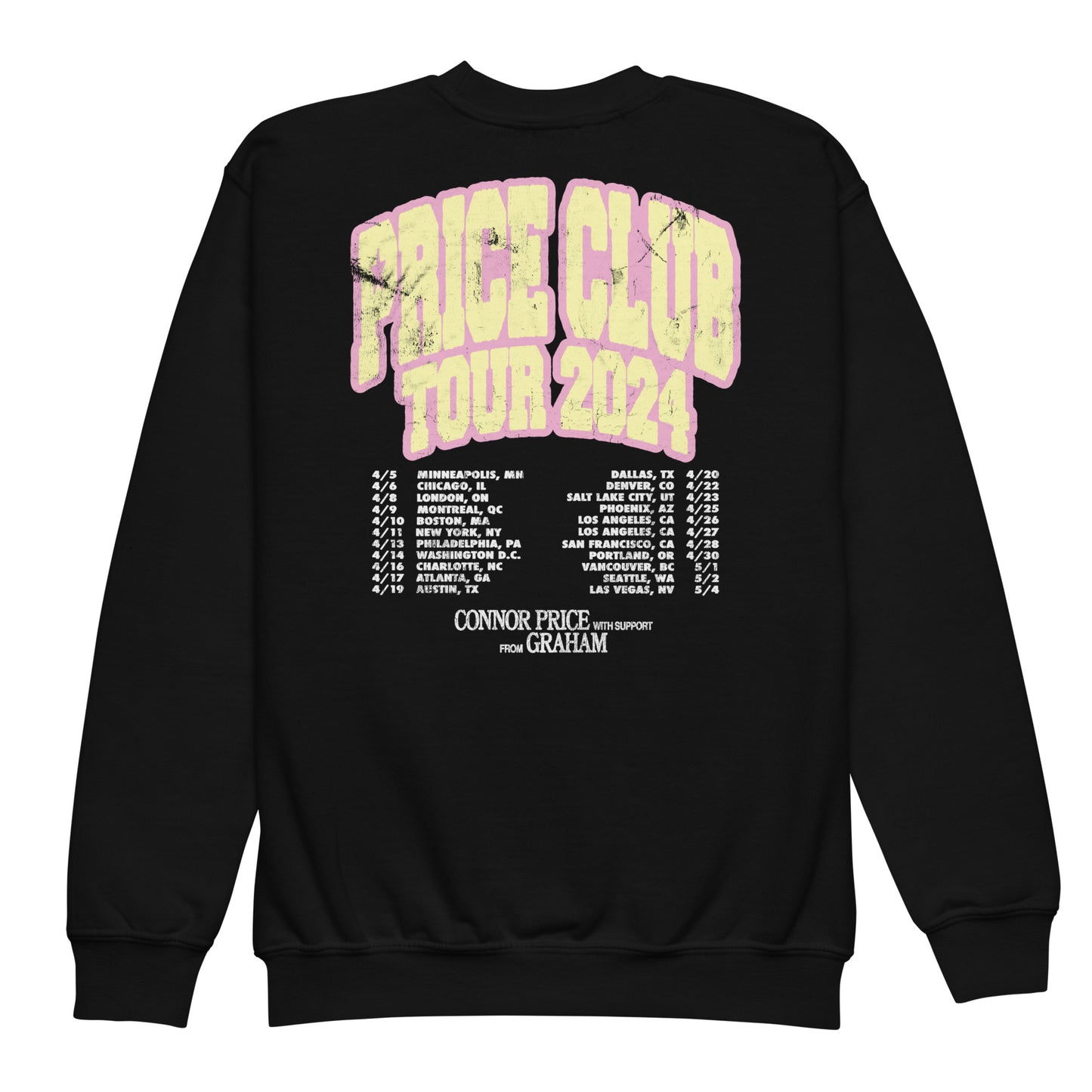 *Youth Sizing* PRICE CLUB TOUR 2024 - Sweatshirt